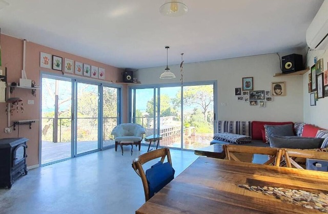 Countryside, sea and beach view rustic home