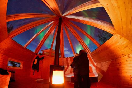 Countryside Tromsø- Cozy glass- roof cabins- Aurora wonderland