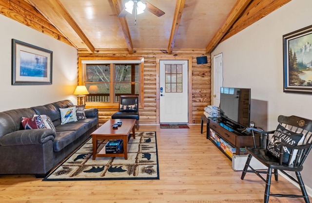 Cozy 4BR Hendersonville cabin with private hot tub