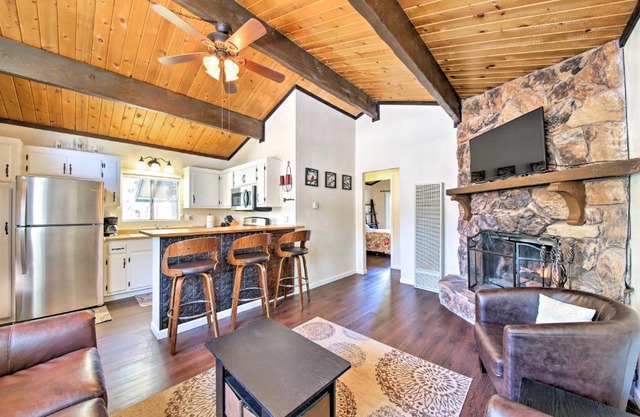 Cozy Cabin with Deck and Fireplace in Big Bear!