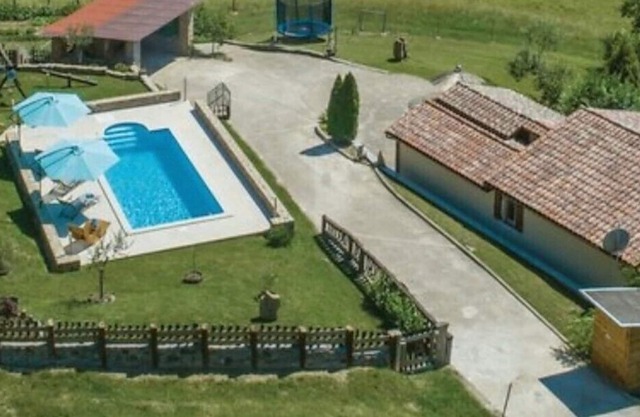 cozy house with private pool surrounded by beautiful nature