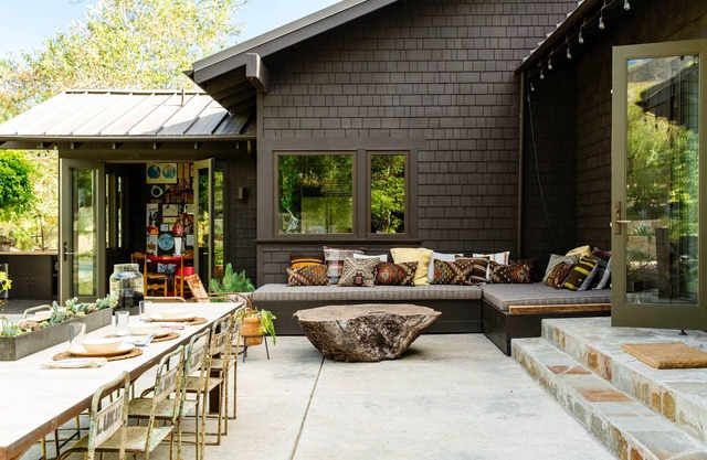 Craftsman home nestled in an open meadow in downtown Ojai