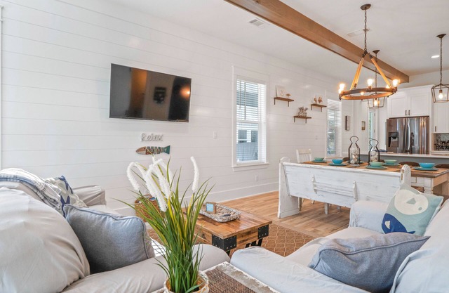 Delightful Coastal Home w/WiFi, Furnished Porch, & Shared Pool-Dog Friendly