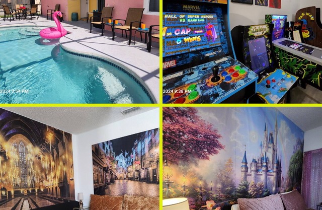 Disney Dreams Themed Villa Game room & Pool Sleeps 19