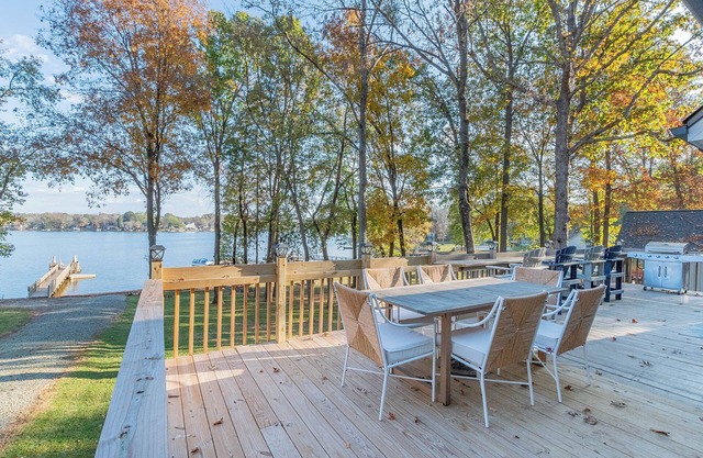 Dockside Retreat Lakefront Property for 10 Guests in Charming NC Town