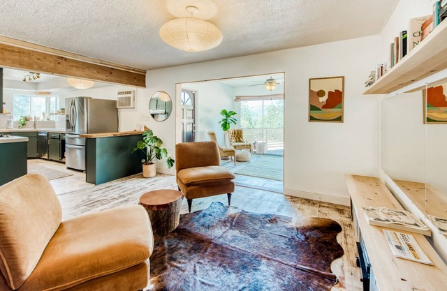 Dog-friendly mountain view retreat with W/D & wood fireplace - close to lake