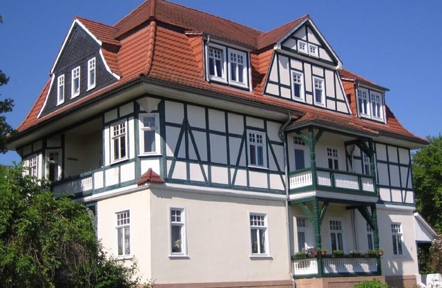 Duplex apartment in art nouveau-timbered mansion in Werratal Hoher Meissner