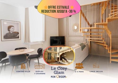 Duplex Cosy Glam au Centre-Ville secteur piéton * WiFi * Calme