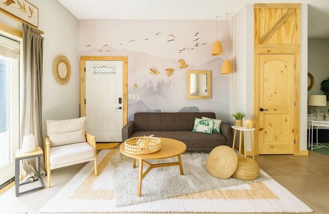 Elegant Casita, French Doors, Fire Pit, Flight Art, Patio & Sofabed