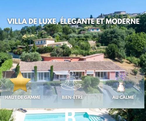 Elegant villa - swimming pool - French Riviera