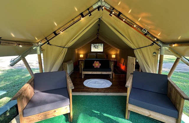 Elevated Glamping with HotTub Near PF, GBurg and Asheville