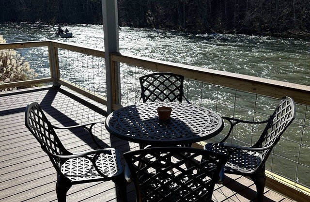 Enchanting 2 Bedroom Cottage with Porch over the South Holston River & Firepit!