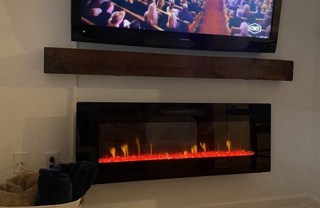 Enjoy the beauty of fall at Smith Mountain Lake, indoor heated pool and hot tub.