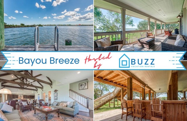 Exclusive Waterfront Home, Private Boat Slip, Scenic Bayou Views