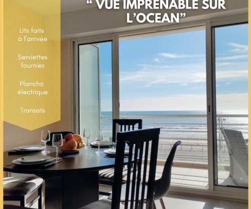 FACE MER grand T3 familial, parking gratuit