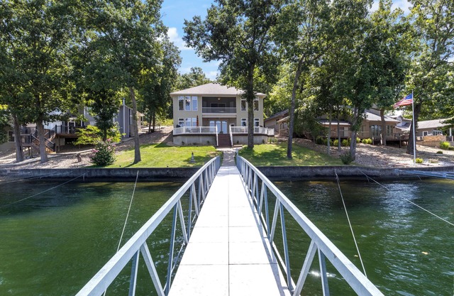 Family Lakefront Home with Large Private Dock with Boat Slip