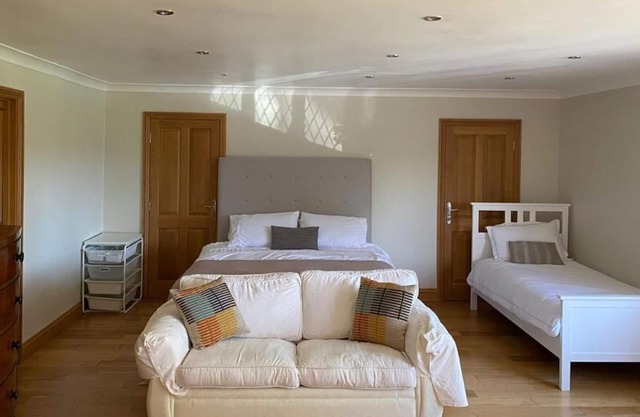 Family Room with Shared Bathroom: