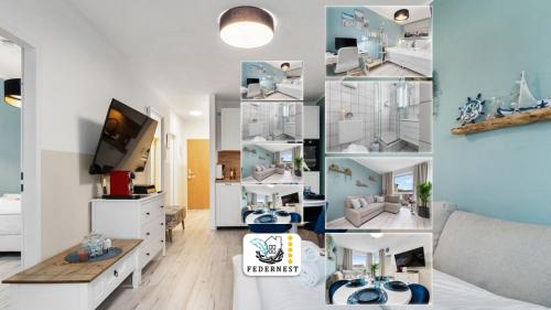 Federnest - Superior-2-Zimmer-Wohnung - Kingsize Boxspringbett - Home-Office mit Monitor - 11 Min Hbf