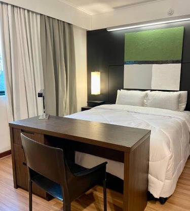 Flat executivo no hotel Mel. ibirapuera com piscina, vaga e limpeza