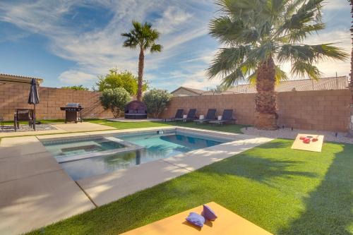 Game Room, Hot Tub and Gas Grill Chic Indio Oasis!