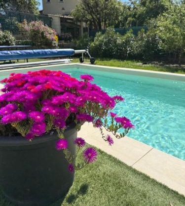 Gite climatisé avec piscine sur les hauteurs de Bollene