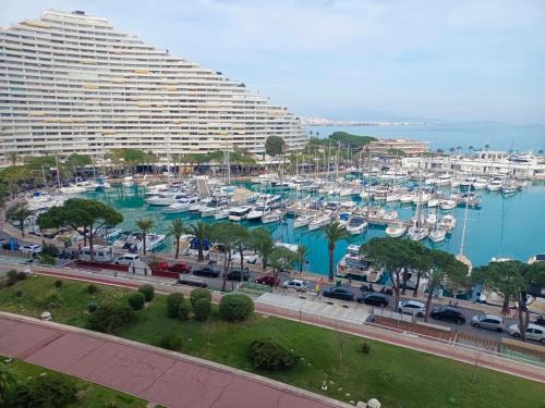 Grand studio vue mer à Marina Baie des Anges