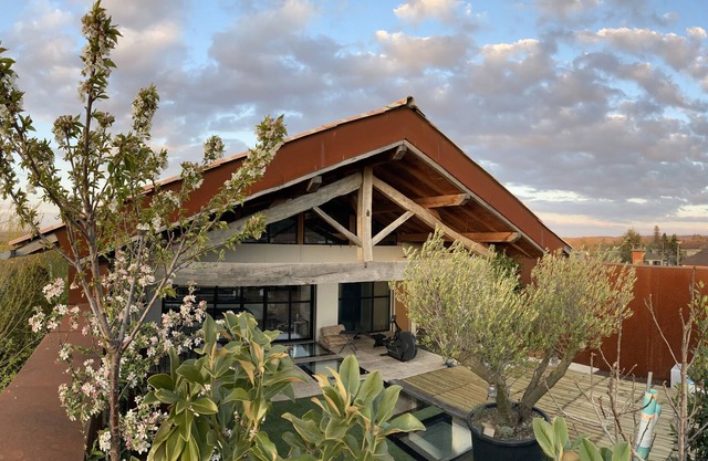 Grande Maison D'architecte Avec Toit Terrasse