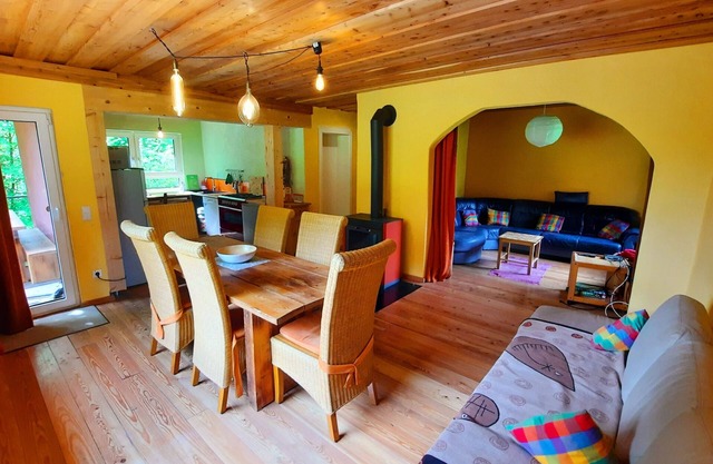 Great rust. Country house with a romantic garden and wood heating. Finland sauna
