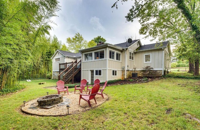 Hendersonville Haven with Fire Pit, Grill, Deck!