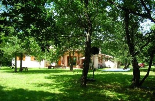 House with garden .