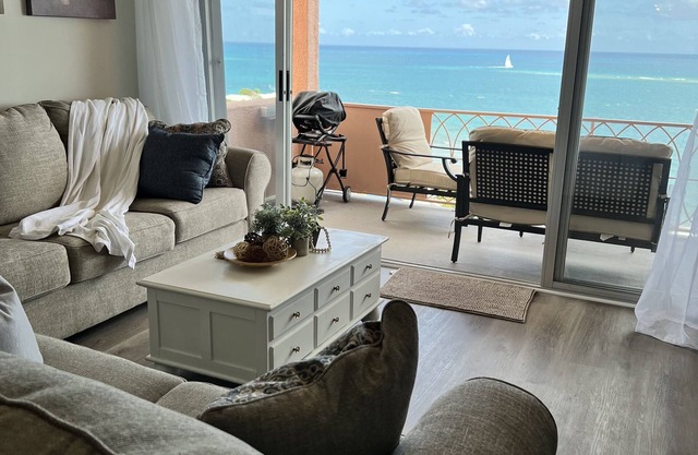 Idyllic, Romantic Caribbean Ocean Front View Coakley Bay Condo. Quiet East End