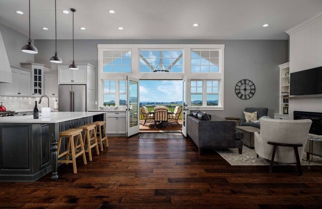 Incredible New Farmhouse Above Vineyard on 80+ Acres w/Huge Deck & Ping Pong In Heated/AC Garage