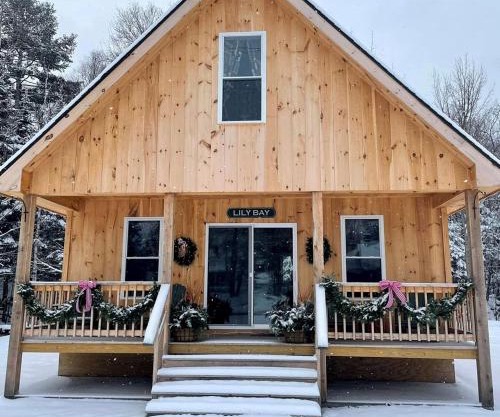 Incredible Wooden Cabin with Fire Pit and Barbecue in Greenville, Maine