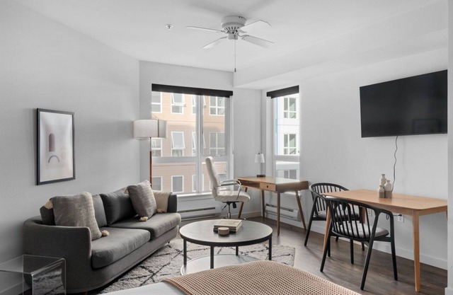 Inviting Ballard Studio w/BBQ & W/D, nr Shops, by Blueground