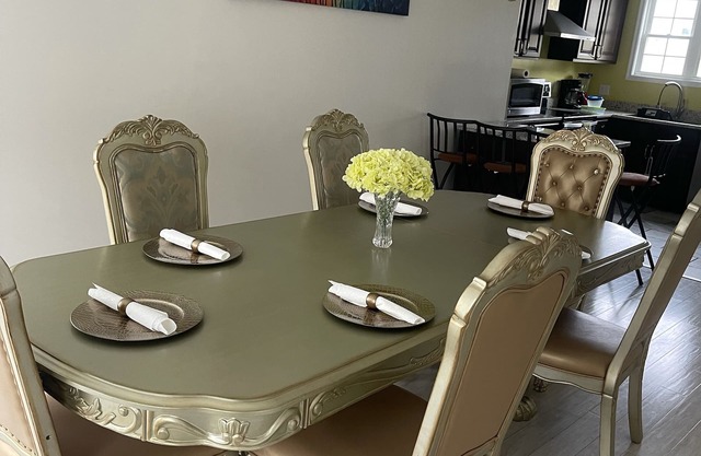It’s new home located in a quiet location with brand new furniture in.