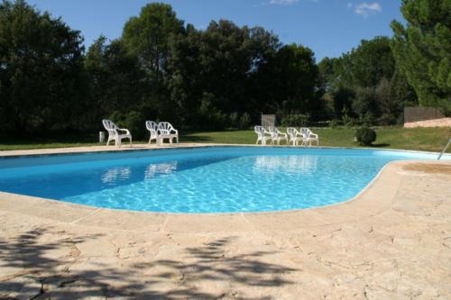 La Farigoule 8 person rental with shared pool nature and calm