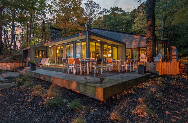 Lake Michigan Home on 60 Acres of Peaceful Woodland Dune