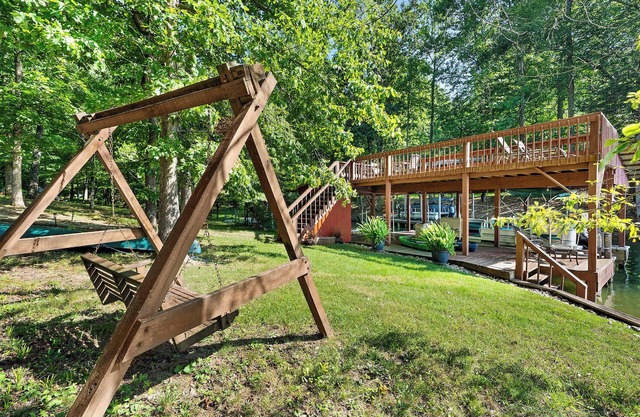 Lakefront Cabin with Private Dock & Stunning Views