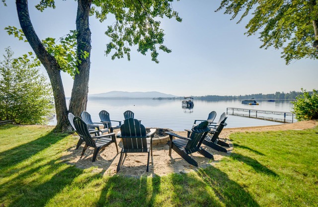 Lakefront Center Ossipee Home w/Boat Dock!