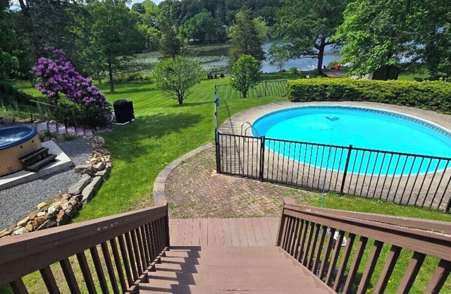 Lakefront retreat with stellar water views just a short drive from West.