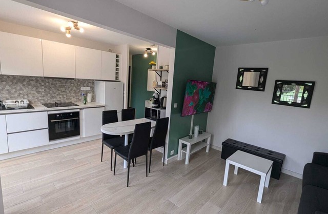 Large, cosy studio, magnificent view over the Marne, fully equipped. Castle center