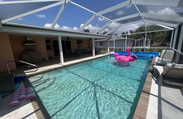Large family home with heated pool