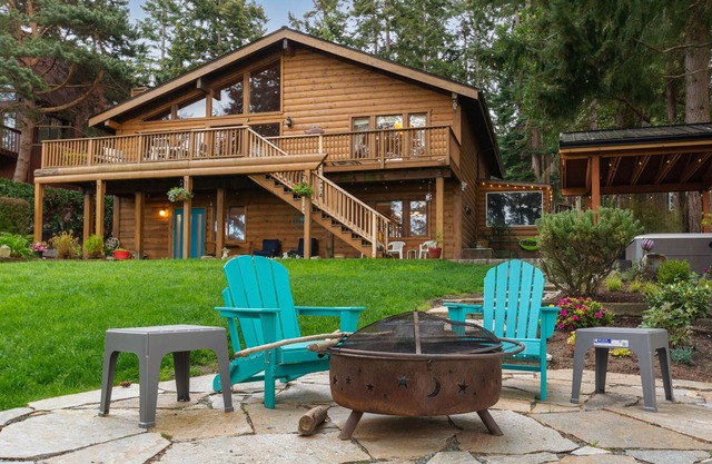 Large property with 3 unique living spaces, hot tub, & community beach access
