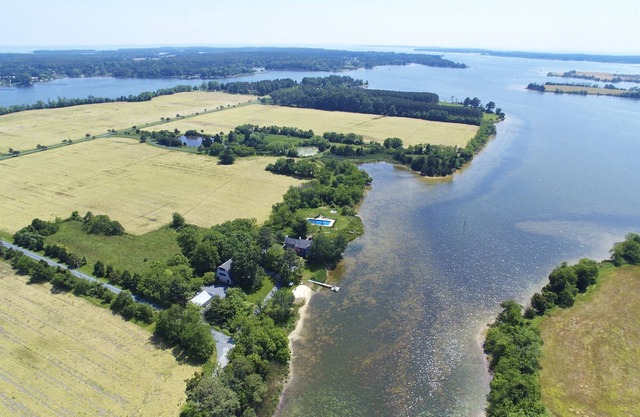 Large waterfront estate with breathtaking sunset views