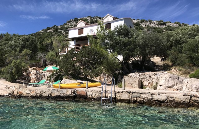 Lastovo Beachfront #1 Villa With Boat Dock, Kayaks, A/C & WIFI