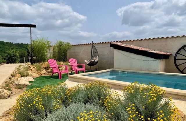 Le 007 Refuge –Rural Gîte élégant private swimming pool