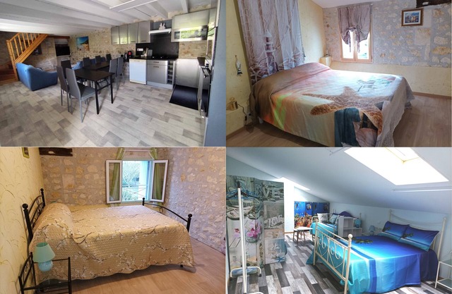 Le Marais Salant - Gites for 8 people with swimming pool at Logis de Chalons à la mer