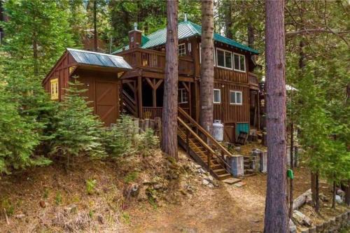 Lewis Creek cabin near Yosemite king beds