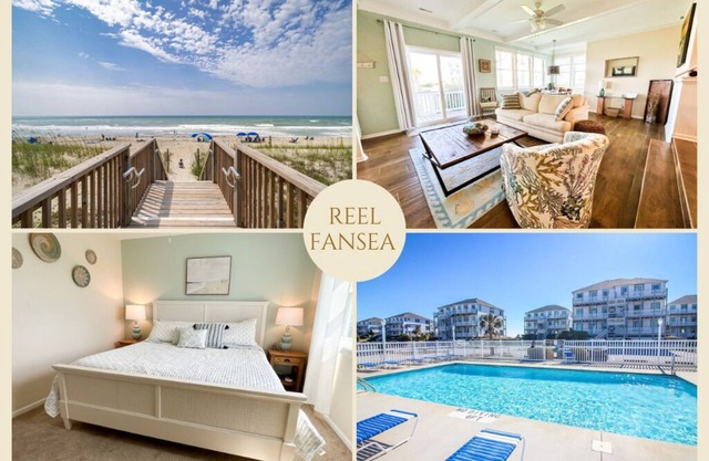 Light & Airy Oceanside Escape - Beach, Pool, & Pickleball/Tennis!