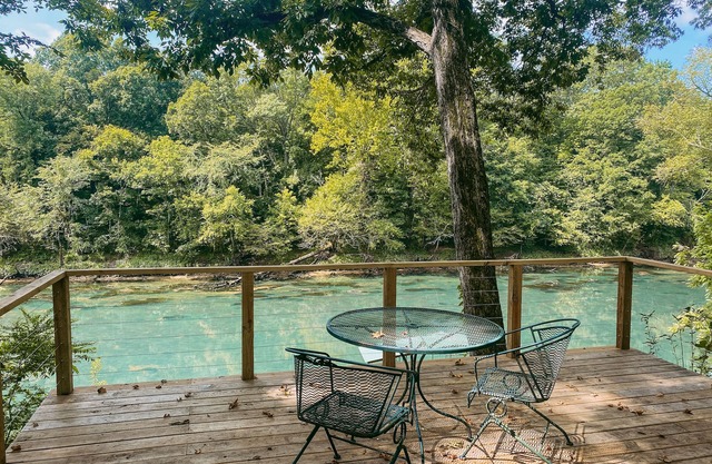 Little Red Riverfront Home w/Amazing Views & Expansive Deck!
